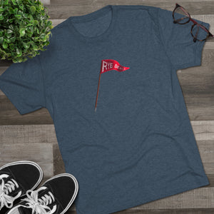 Rye Beach Custom Pennant Unisex Tri-Blend Crew Tee