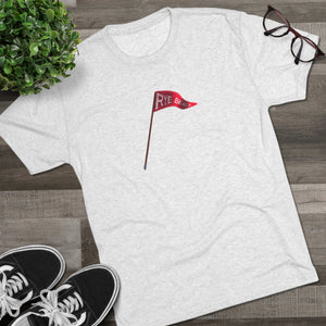 Rye Beach Custom Pennant Unisex Tri-Blend Crew Tee