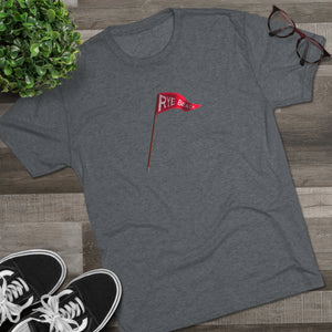 Rye Beach Custom Pennant Unisex Tri-Blend Crew Tee