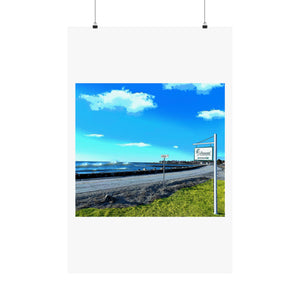 Ocean Boulevard Entrance Sign Matte Vertical Posters