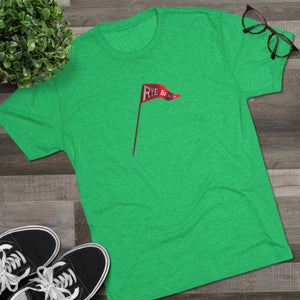 Rye Beach Custom Pennant Unisex Tri-Blend Crew Tee